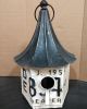 WHITE PLATE BIRDHOUSE