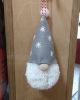 ORNAMENT GRAY GNOME POM POM