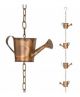 RAIN CHAIN COPPER WATERING CAN