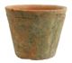 RUSTIC TERRA COTTA ROSE POT-PETITE-ANTIQUE RED