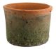 RUSTIC TERRA COTTA CYLINDER-SMALL-ANTIQUE RED