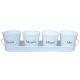 VCS SET OF 4 PLANTERS ON TRAY