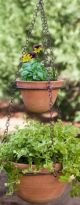 TWO-TIER HANGING PLANTER