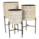 LACE PLANTER W/ STAND MEDIUM