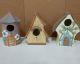 BIRDHOUSE CERAMIC HANGING