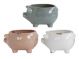 STONEWARE DISTRESSED PIG PLANTER