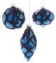 ORNAMENT BLUE GLASS W/ FELT