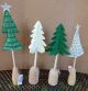 HOLIDAY FELT TREE W/WOOD