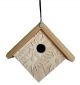 BIRDHOUSE WREN HOUSE CARVED DAISY