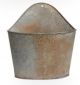 RUSTY GALVANIZED TIN WALL POCKET SMALL