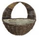 WALL PLANTER BLACK RATTAN 16