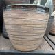 GROOVED EGG PLANTER BLK/WHT MED